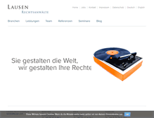 Tablet Screenshot of lausen.com